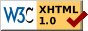 Valid XHTML1.0 Strict